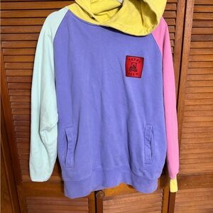 Teddy Fresh Purple Hoodie with Red Patch